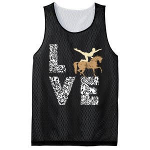 Vaulting Love Horseback Equestrian Horse Riding Acrobatics Mesh Reversible Basketball Jersey Tank