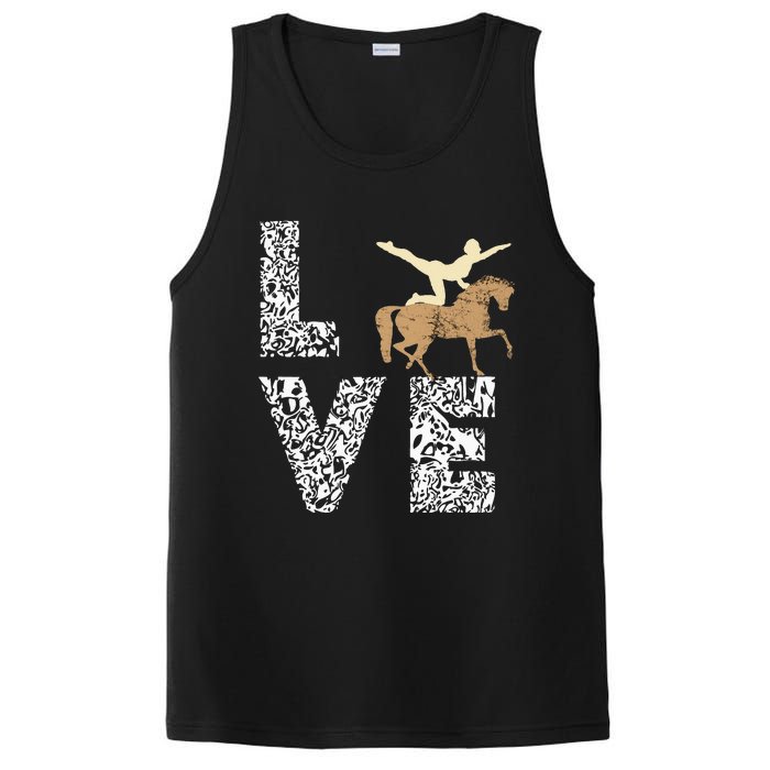 Vaulting Love Horseback Equestrian Horse Riding Acrobatics PosiCharge Competitor Tank