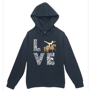 Vaulting Love Horseback Equestrian Horse Riding Acrobatics Urban Pullover Hoodie