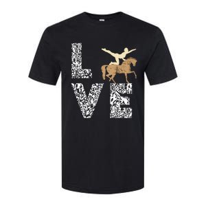 Vaulting Love Horseback Equestrian Horse Riding Acrobatics Softstyle CVC T-Shirt