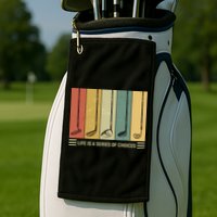 Vintage Life Is A Series Of Choices Golfing Fan Golf Towel