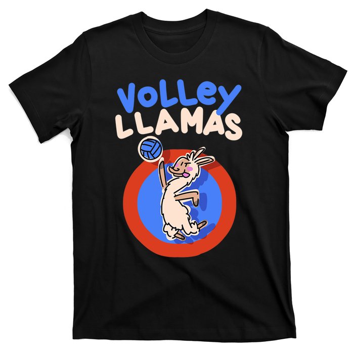 Volley Llamas I Funny Volleyball Lama Alpaca T-Shirt