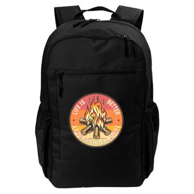 Vintage Life Is Better Around The Campfire Emblem Backpack