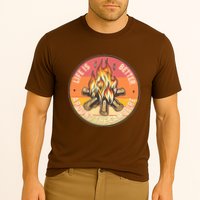 Vintage Life Is Better Around The Campfire Emblem Performance Shirt