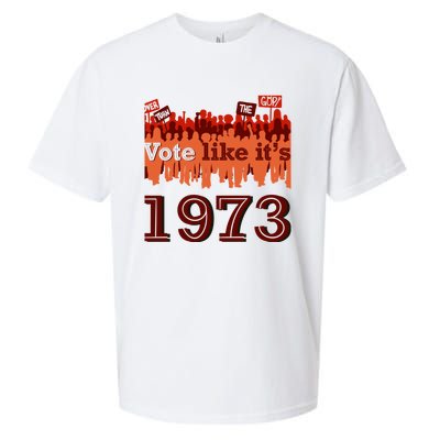 Vote Like It's 1973 Pro Choice Women's Rights Vintage Retro Sueded Cloud Jersey T-Shirt