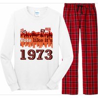 Vote Like It's 1973 Pro Choice Women's Rights Vintage Retro Long Sleeve Pajama Set