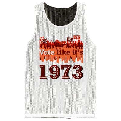 Vote Like It's 1973 Pro Choice Women's Rights Vintage Retro Mesh Reversible Basketball Jersey Tank