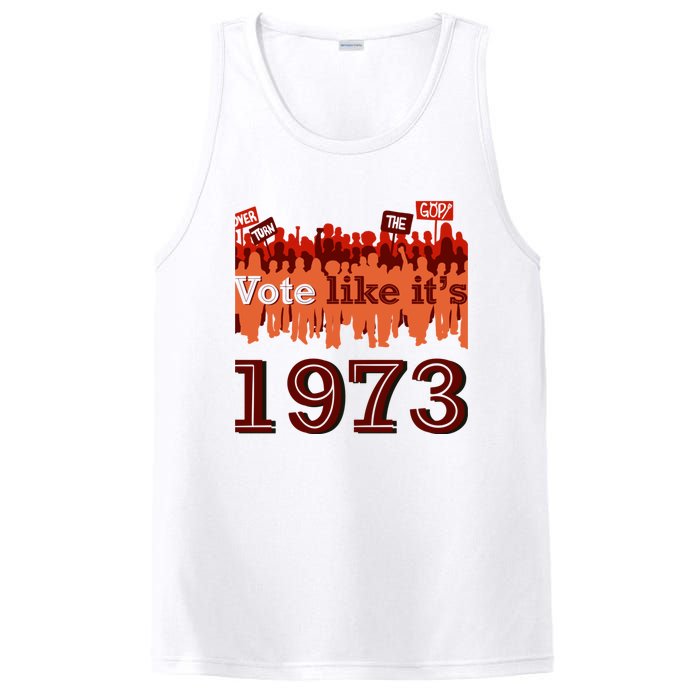 Vote Like It's 1973 Pro Choice Women's Rights Vintage Retro PosiCharge Competitor Tank