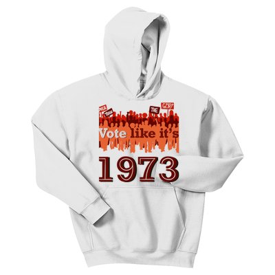 Vote Like It's 1973 Pro Choice Women's Rights Vintage Retro Kids Hoodie