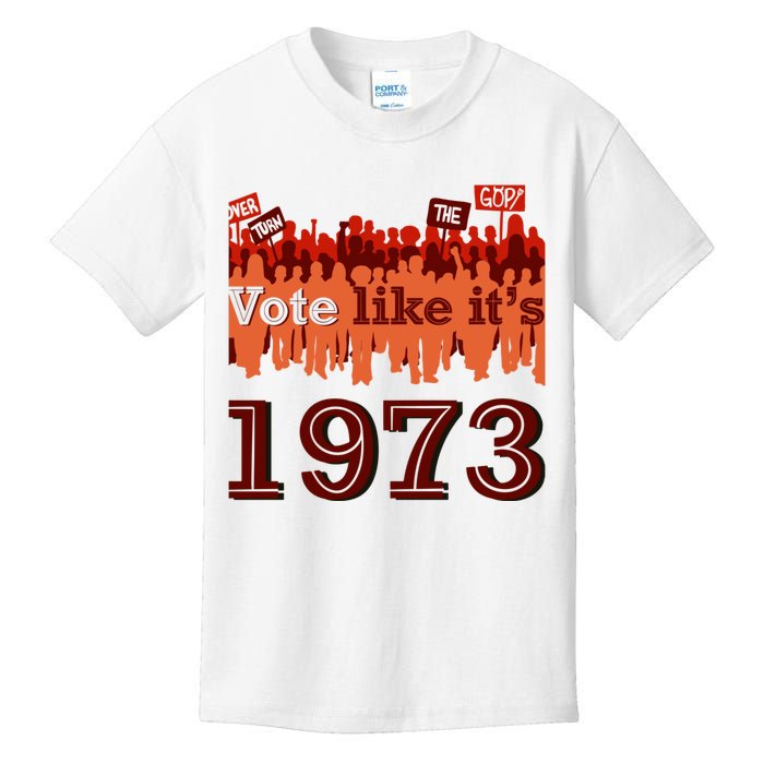 Vote Like It's 1973 Pro Choice Women's Rights Vintage Retro Kids T-Shirt