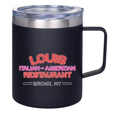 Vintage Louis Italian American Restaurant 12oz Stainless Steel Coffee Mug
