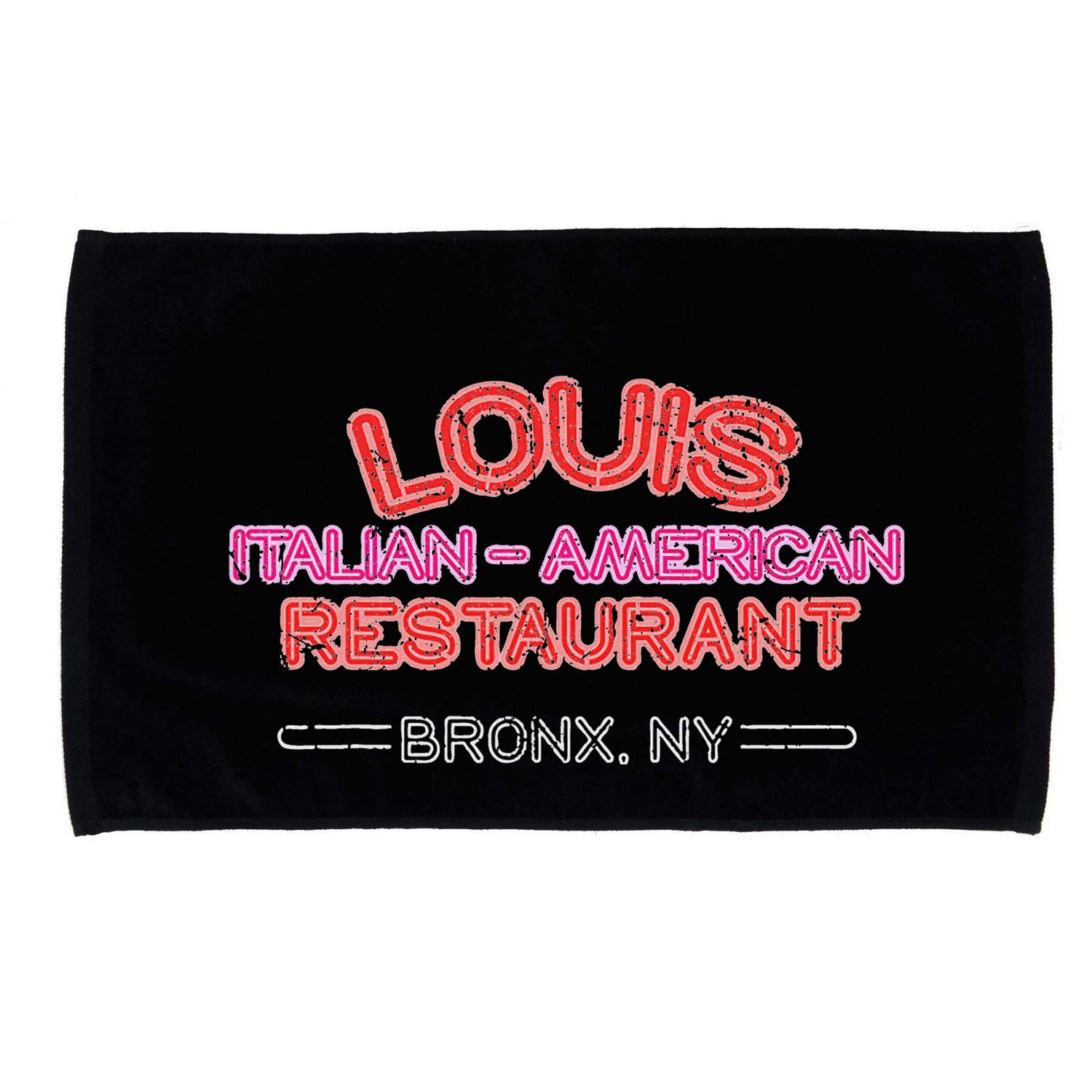 Vintage Louis Italian American Restaurant Microfiber Hand Towel