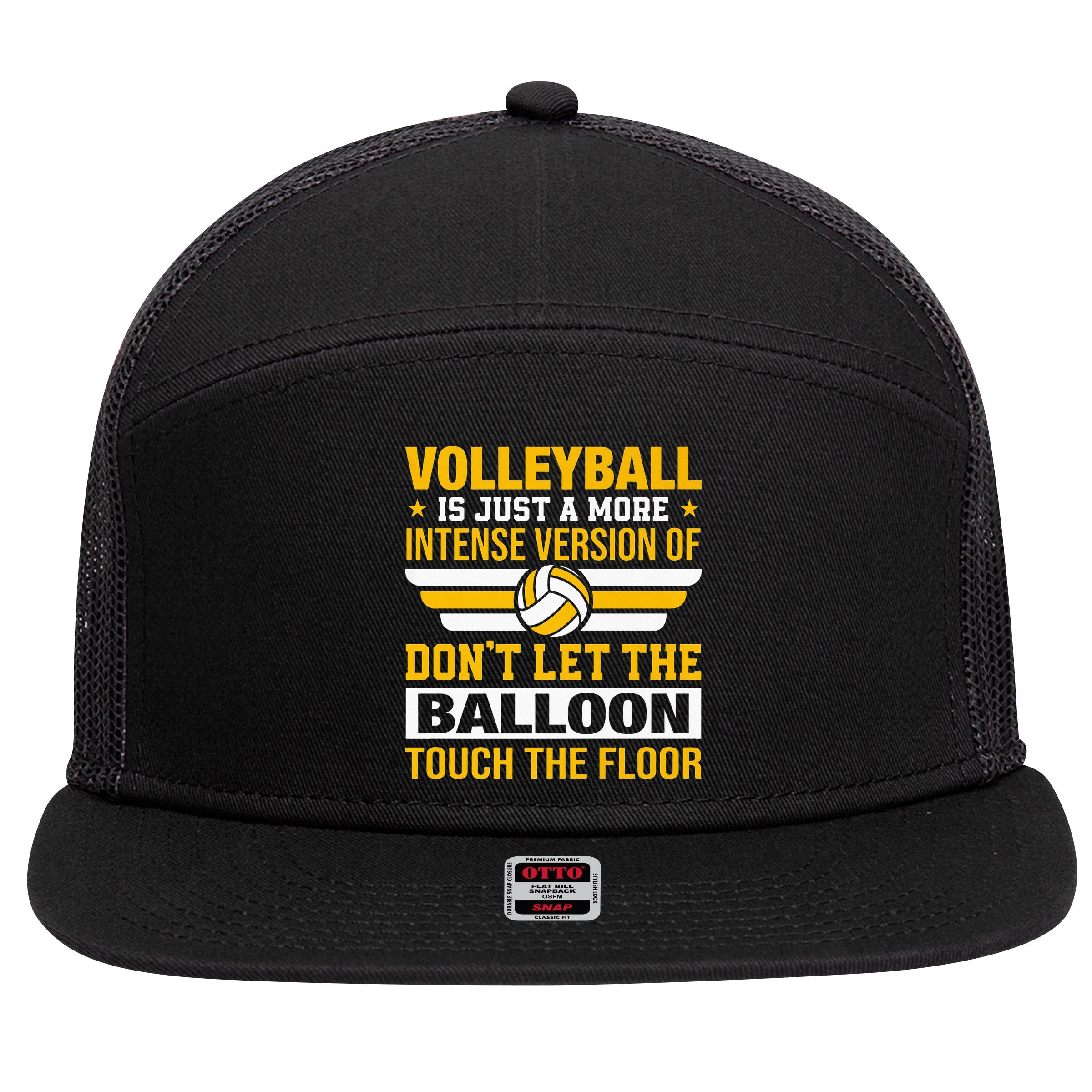 Volleyball Lover is Awesome Volleyball Player Gifts Premium 7 Panel Mesh Trucker Snapback Hat