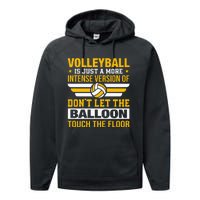 Volleyball Lover is Awesome Volleyball Player Gifts Premium Performance Fleece Hoodie