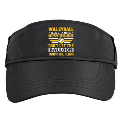 Volleyball Lover is Awesome Volleyball Player Gifts Premium Adult Drive Performance Visor