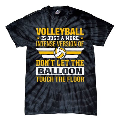 Volleyball Lover is Awesome Volleyball Player Gifts Premium Tie-Dye T-Shirt