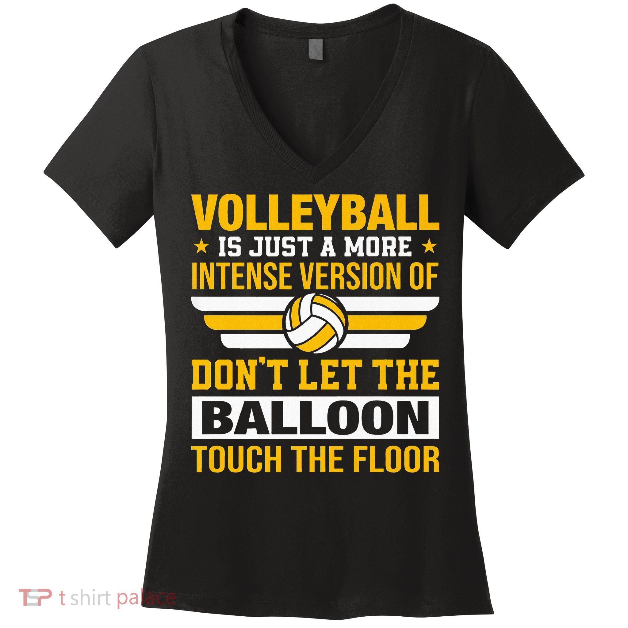 Volleyball Lover is Awesome Volleyball Player Gifts Premium Women's V-Neck T-Shirt