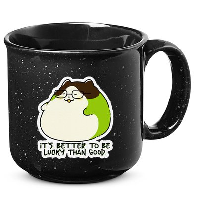 Verdi Lucktail ItS Better To Be Lucky Than Good. 15oz Campfire Ceramic Mug