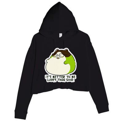Verdi Lucktail ItS Better To Be Lucky Than Good. Crop Fleece Hoodie