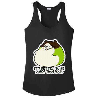 Verdi Lucktail ItS Better To Be Lucky Than Good. Ladies PosiCharge Competitor Racerback Tank