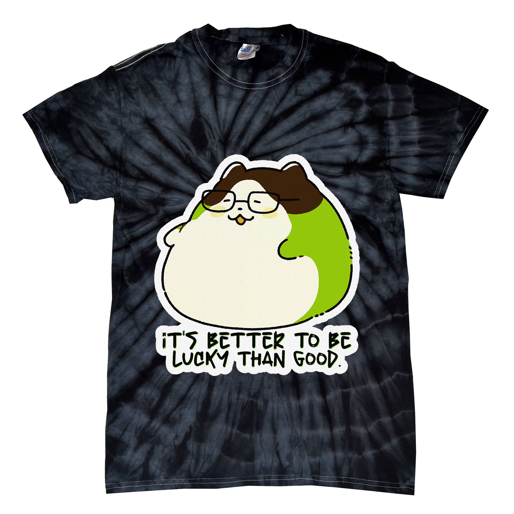 Verdi Lucktail ItS Better To Be Lucky Than Good. Tie-Dye T-Shirt