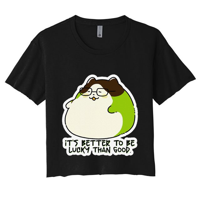 Verdi Lucktail ItS Better To Be Lucky Than Good. Crop Top