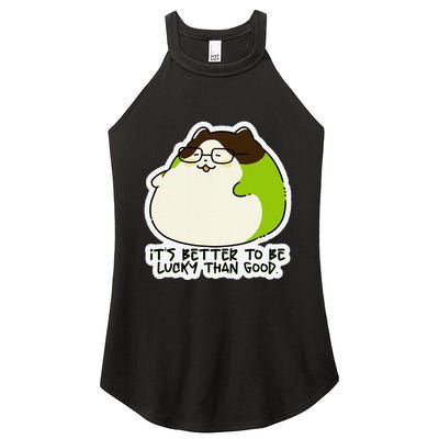 Verdi Lucktail ItS Better To Be Lucky Than Good. Women's Perfect Tri Rocker Tank