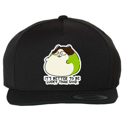 Verdi Lucktail ItS Better To Be Lucky Than Good. Wool Snapback Cap