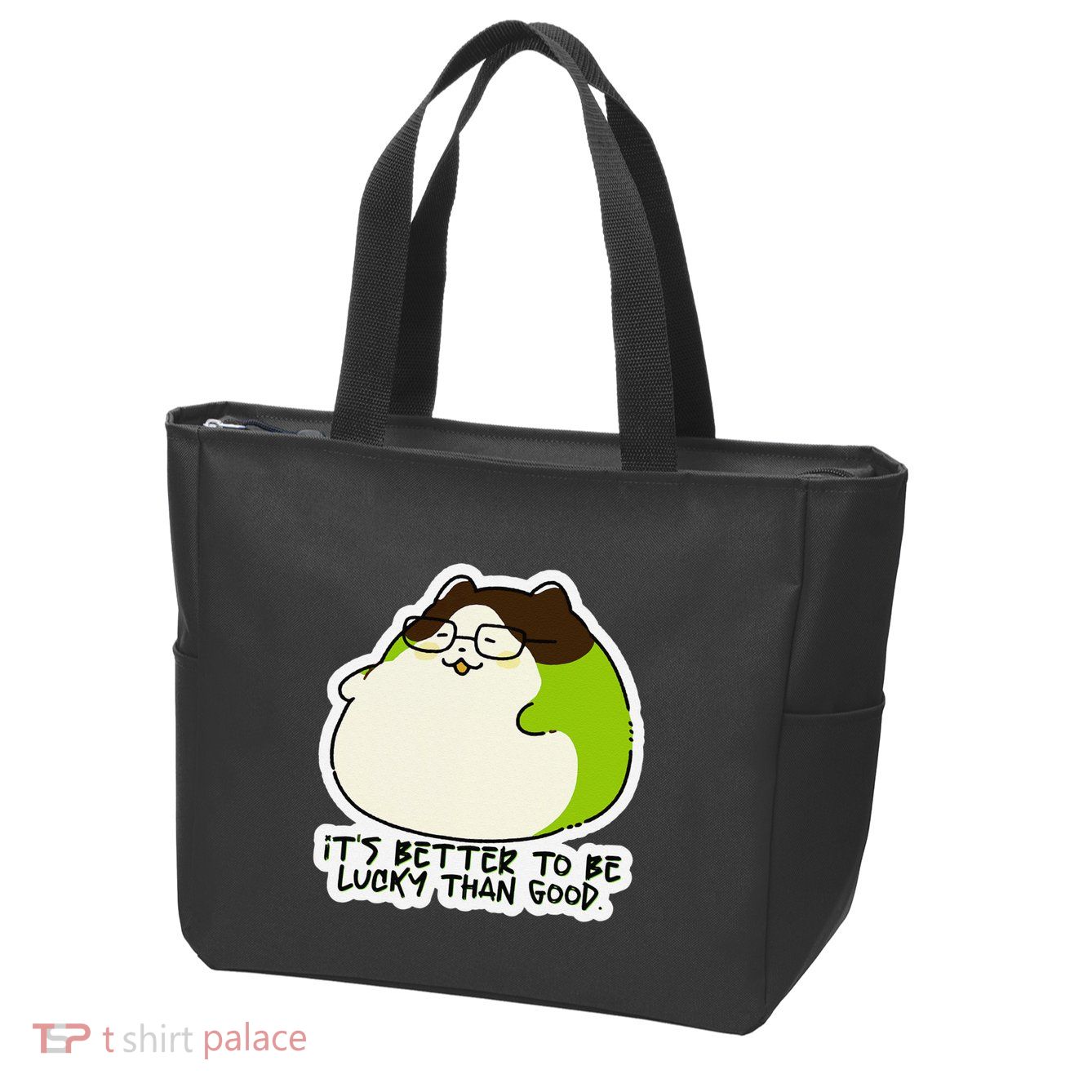Verdi Lucktail ItS Better To Be Lucky Than Good. Zip Tote Bag