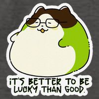 Verdi Lucktail ItS Better To Be Lucky Than Good. Vector Backpack