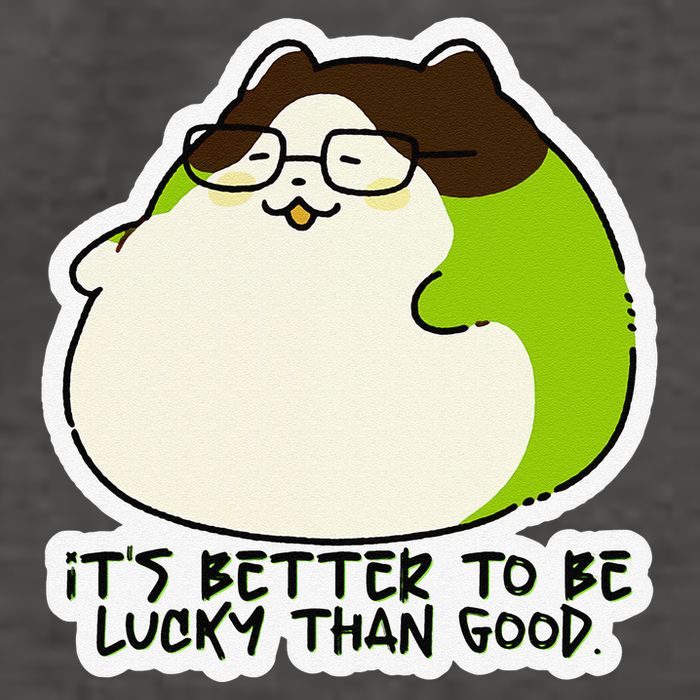 Verdi Lucktail ItS Better To Be Lucky Than Good. Vector Backpack