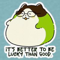 Verdi Lucktail ItS Better To Be Lucky Than Good. Sueded Cloud Jersey T-Shirt