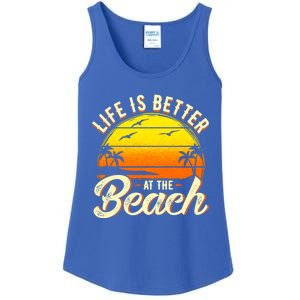 Vacation Life Is Better At The Beach Souvenir Gift Ladies Essential Tank