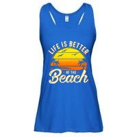 Vacation Life Is Better At The Beach Souvenir Gift Ladies Essential Flowy Tank