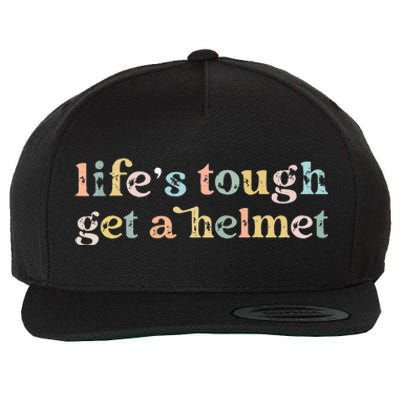 Vintage Life Is Tough Get A Helmet LifeS Tough Get A Helmet Wool Snapback Cap