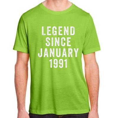 Vintage Legend January 1991 Funny Birthday Adult ChromaSoft Performance T-Shirt