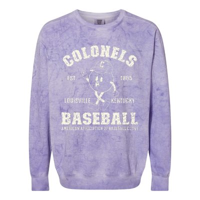 Vintage Louisville Kentucky Baseball Colonels Colorblast Crewneck Sweatshirt