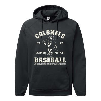 Vintage Louisville Kentucky Baseball Colonels Performance Fleece Hoodie