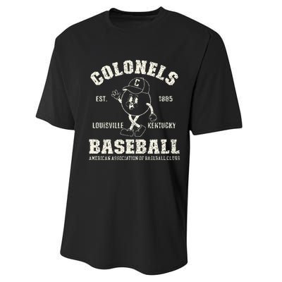 Vintage Louisville Kentucky Baseball Colonels Performance Sprint T-Shirt