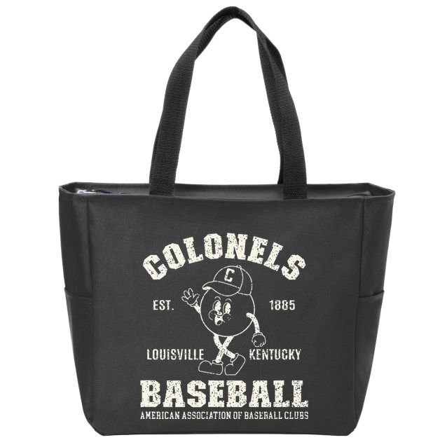 Vintage Louisville Kentucky Baseball Colonels Zip Tote Bag