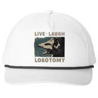 Vintage Live Laugh Lobotomy Lobotomies Retro Opossum Lovers Snapback Five-Panel Rope Hat