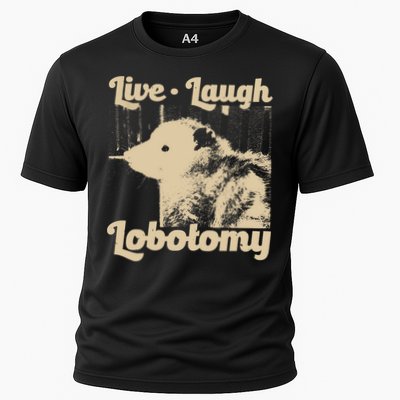 Vintage Live Laugh Lobotomy Lobotomies Retro Opossum Lovers Performance Shirt
