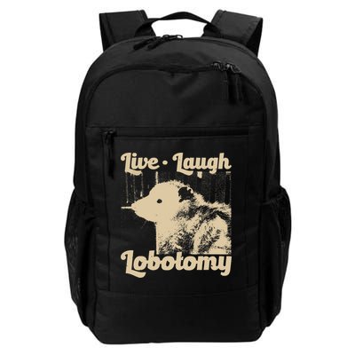 Vintage Live Laugh Lobotomy Lobotomies Retro Opossum Lovers Backpack