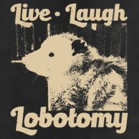 Vintage Live Laugh Lobotomy Lobotomies Retro Opossum Lovers Golf Towel