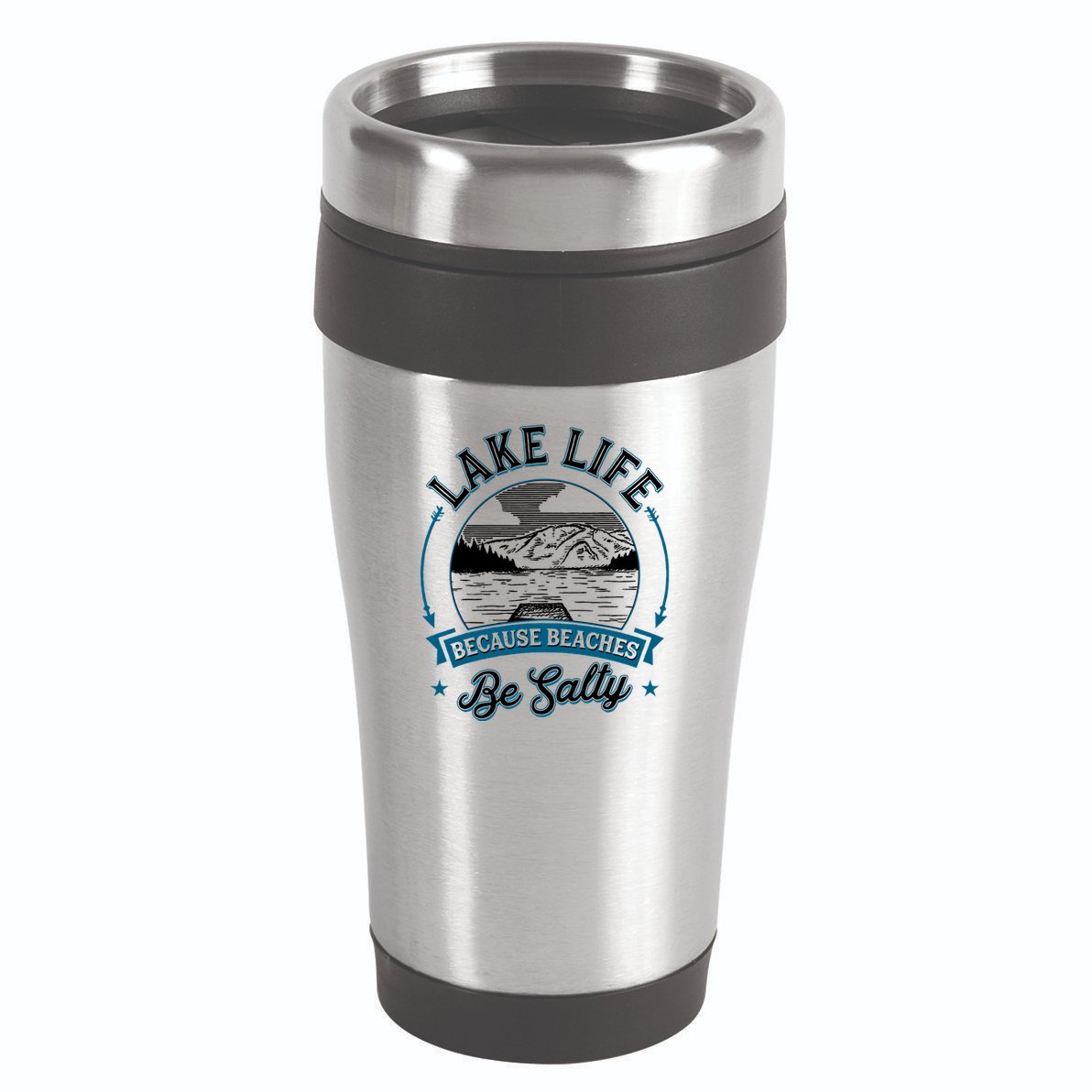 Vintage Lake Life Because Beaches Be Salty 16oz Travel Tumbler