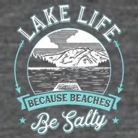 Vintage Lake Life Because Beaches Be Salty Hoodie
