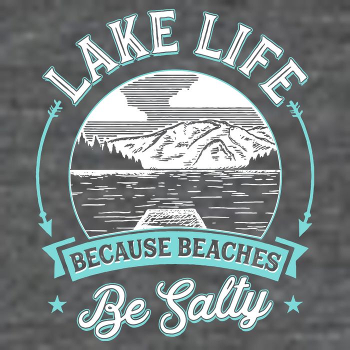 Vintage Lake Life Because Beaches Be Salty Hoodie