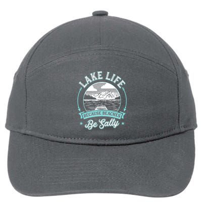 Vintage Lake Life Because Beaches Be Salty 7-Panel Snapback Hat