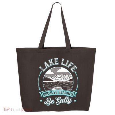 Vintage Lake Life Because Beaches Be Salty 25L Jumbo Tote