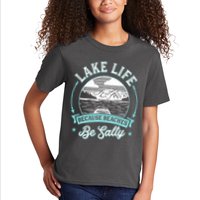Vintage Lake Life Because Beaches Be Salty Kids T-Shirt